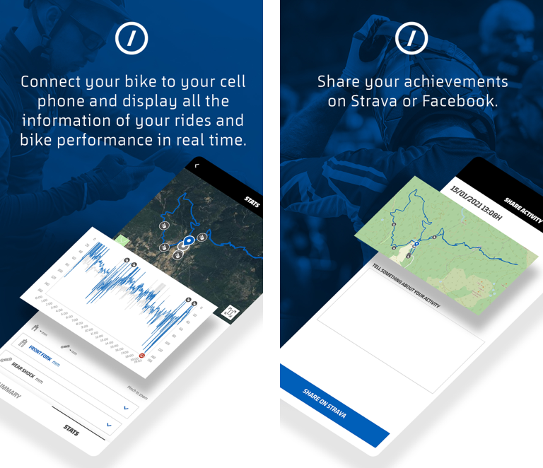 Connect with social media like Strava and Facebook with Mondraker MIND App